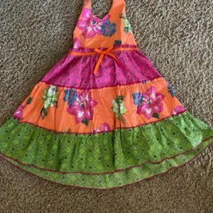 Girls dress, Blueberi Boulevard, 6, multi-colored flair